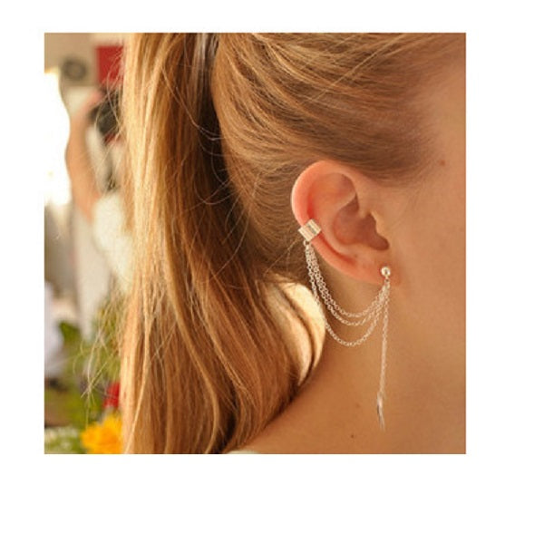 Leaf shape Tassel Earring - SD-style-shop