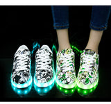 Led Glowing Sneakers with print - SD-style-shop