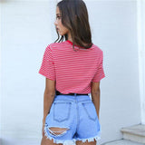 Vintage Striped T Shirt 90's baby - SD-style-shop