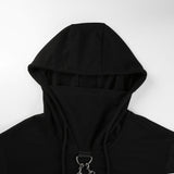 Cropped Hoodie with Chains - SD-style-shop