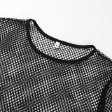 Longsleeve Fishnet mesh Crop Top - SD-style-shop