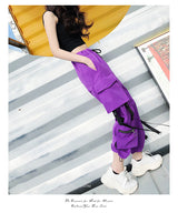 Big Pockets Cargo pants purple - SD-style-shop