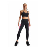 High waist leggings black and pink - SD-style-shop