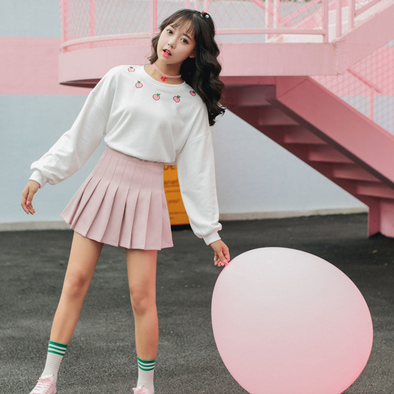 Kawaii sweater with peaches - SD-style-shop