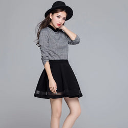 Mini skirt with mesh inserts - SD-style-shop
