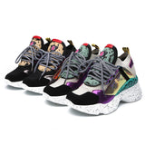 Chunky platform Sneakers multi color - SD-style-shop