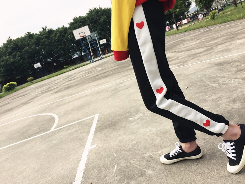 Harajuku pants with hearts - SD-style-shop