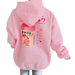 Strawberry milk Hoodie Kawaii Sweatshirt - SD-style-shop