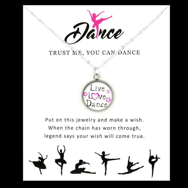 Dance Pendant Necklaces Ballerina Gymnast jewelry - SD-style-shop