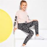 Girls legging with all over text print - SD-style-shop