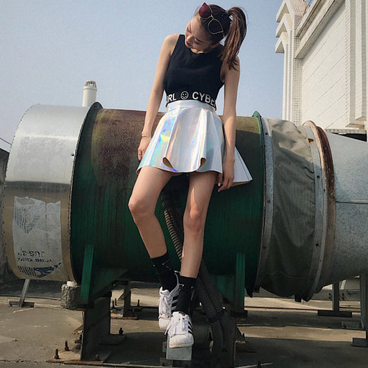 Holographic Laser Skirt - SD-style-shop