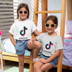 Kids TikTok tshirt with username - SD-style-shop