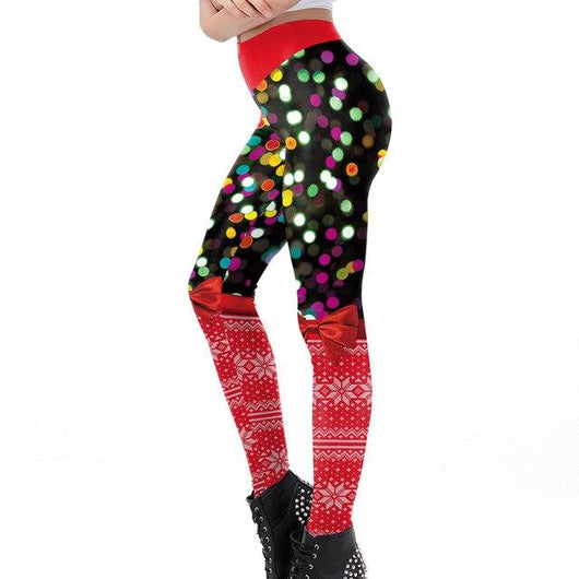 Colourful Christmas leggings - SD-style-shop