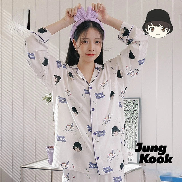 BTS Pyjamas Set Long Sleeve - SD-style-shop