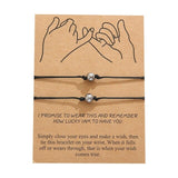 Friendship bracelet set - long Distance love bracelet - SD-style-shop